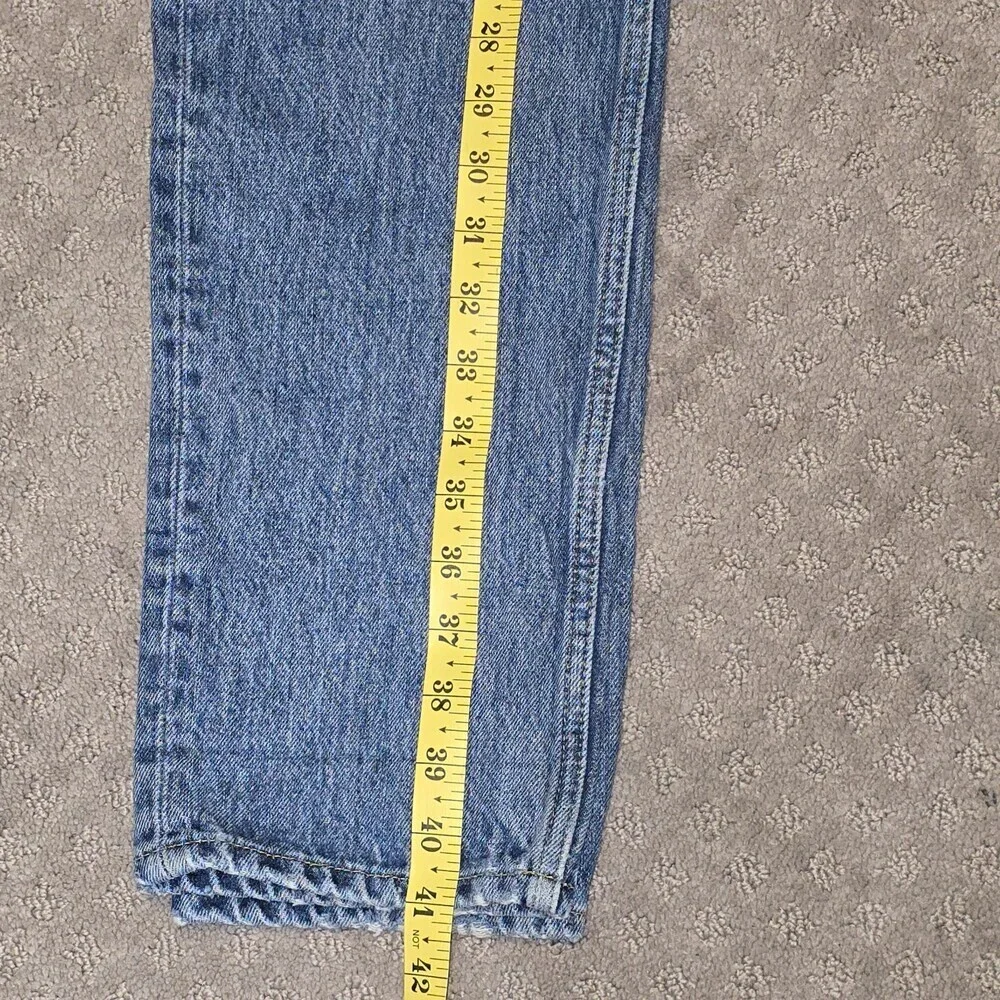ASOS Design Men’s Slim Distressed Jeans W34 L32 Blue Tencel Blend